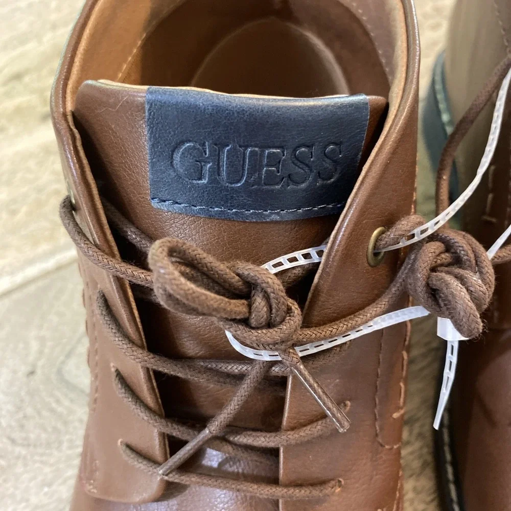 Guess Men's Brown Lace Up Boot Size 11 New